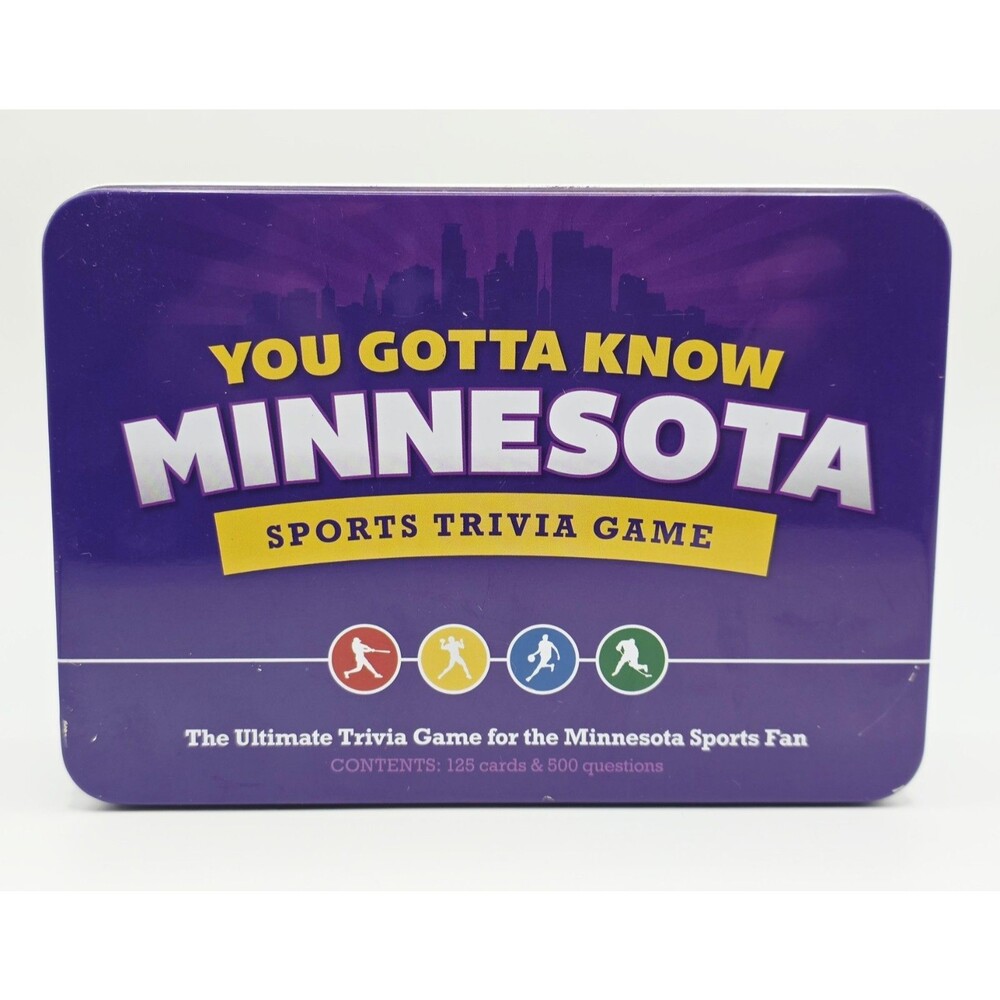 Minnesota Sports Trivia Game 125 Cards And 500 Questions Tin You Gotta Know MN